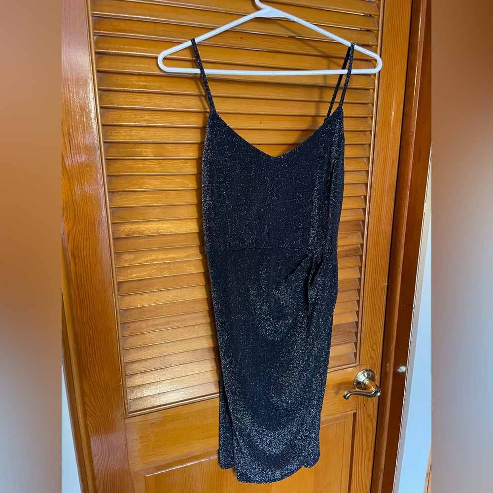 Bodycon Black Shimmer Dress